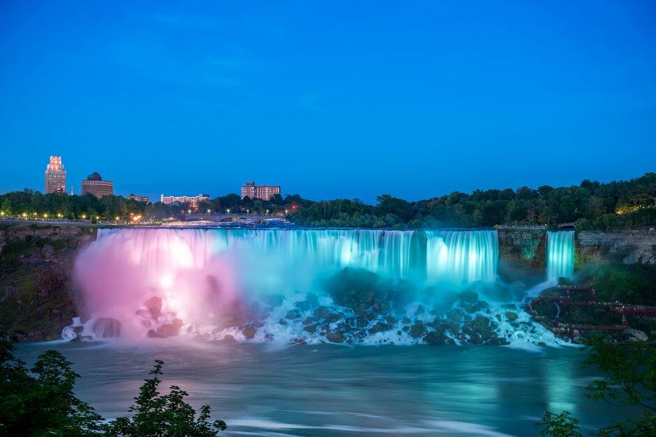 Niagara Falls amazing and best place canada night view for tourist